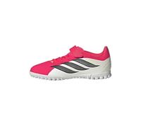 adidas Unisex niños Predator Club Hook-and-Loop Turf Football Shoes Kids, Lucid Red/Core Black/FTWR White, 38 2/3 EU