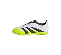 adidas Unisex niños Predator Club Turf Football Boots Kids, Cloud White/Core Black/Lucid Lemon, 36 EU