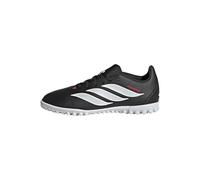 adidas Unisex niños Predator Club Turf Football Shoes Kids, Core Black/FTWR White/Lucid Red, 36 2/3 EU