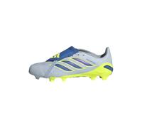 adidas Unisex niños Predator League Fold-Over Tongue Firm Ground Football Boots Kids, Crystal Sky/Ray Blue/Team Solar Yellow 2, 30 1/2 EU