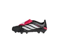adidas Unisex niños Predator League Fold-Over Tongue Firm Ground Football Boots Kids Shoes, Core Black/FTWR White/Lucid Red, 30 EU