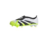 adidas Unisex niños Predator League Fold-Over Tongue Firm Ground/Multi Ground Football Boots Kids, Cloud White/Core Black/Lucid Lemon, 28 EU