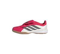 adidas Unisex niños Predator League Fold-Over Tongue Indoor Football Shoes Kids, Lucid Red/Core Black/FTWR White, 38 2/3 EU