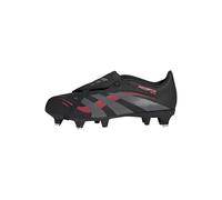 adidas Predator League Fold-Over Tongue Soft Ground Football Boots Kids, Botas de fútbol, Core Black/Grey Four/Lucid Red, 34 EU