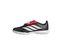 adidas Unisex niños Predator League Fold-Over Tongue Turf Football Shoes Kids, Core Black/FTWR White/Lucid Red, 28 1/2 EU
