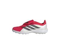 adidas Unisex niños Predator League Fold-Over Tongue Turf Football Shoes Kids, Lucid Red/Core Black/FTWR White, 36 EU