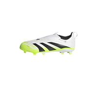 adidas Unisex niños Predator League Laceless Firm Ground Football Boots Kids, Cloud White/Core Black/Lucid Lemon, 38 2/3 EU