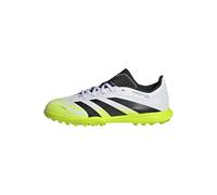 adidas Predator League Turf Football Boots Kids, Botas de fútbol Unisex niños, Cloud White/Core Black/Lucid Lemon, 35 EU