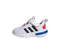 adidas Racer TR23 Hook and Loop Shoes Kids, Zapatillas para Correr, Cloud White/Core Black/Bright Red, 38 2/3 EU
