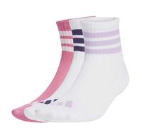 adidas Unisex niños RIBBED 3PP SOCKS, White/White/Pink Fusion, 2.5-4
