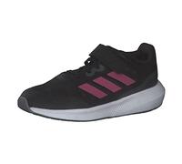 adidas Unisex niños RunFalcon 3.0 Elastic Lace Top Strap Shoes, CARBON BLACK/PULMAG/GREY SIX, 28 EU