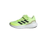 Adidas Unisex niños RunFalcon 3.0 Elastic Lace Top Strap Shoes, Green Spark/Core Black/Putty Grey, 28 EU