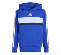adidas Unisex niños SEASONAL ESSENTIALS TIBERIO 3 STRIPES FLEECE HOODIE, team royal blue/white/glow blue, 7-8 Years