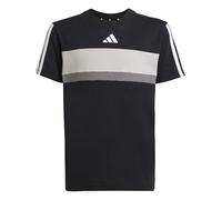adidas Unisex niños Seasonal Essentials TIBERIO 3 Stripes T-Shirt, Black/White, 9-10 Years