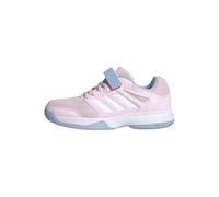 adidas Unisex niños Speedcourt Kids Indoor Shoes, Clear Pink/Cloud White/Glow Blue, 38 2/3 EU