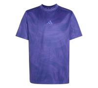 adidas Unisex niños Sport Icons All-Over Graphic Shirt, Pure Purple/Dark Blue/Solar Purple, 7-8 Years