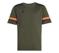 adidas Unisex niños SQUADRA25 Jersey Short Sleeve Kids, Night Cargo/Black/Semi Impact Orange, 5-6 Years