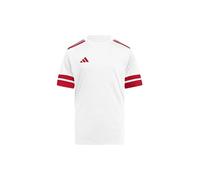 adidas Unisex niños SQUADRA25 Jersey Short Sleeve Kids, White/Team Power Red 2, 7-8 Years