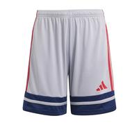 Adidas Unisex niños SQUADRA25 Short Kids, Glory Grey/Team Navy Blue 2/Pure Ruby, 9-10 Years