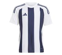 adidas Unisex niños Striped 24 Jersey Kids Shirt, Team Navy Blue 2/White/White, 15-16 Years