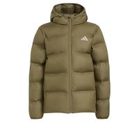 adidas Unisex niños Synthetic Down Coat, olive strata/REFLECTIVE SILVER, 5-6 Years