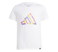 adidas Unisex niños Tech Logo Graphic T-Shirt, White, 11-12 Years