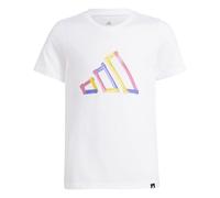 adidas Unisex niños Tech Logo Graphic T-Shirt, White, 13-14 Years