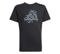 adidas Unisex niños Tech Outline Graphic T-Shirt Junior, Black, 9-10 Years