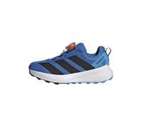 adidas Unisex niños Terrex Agravic Boa Trail Running Shoes Kids, Semi Impact Orange/Ray Blue/Core Black, 35 EU