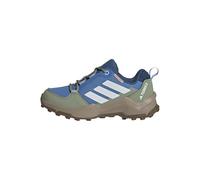 adidas Unisex niños Terrex Ax4R Rain.Rdy Hiking Kids Shoes, Ray Blue/Off White/Tent Green, 35.5 EU
