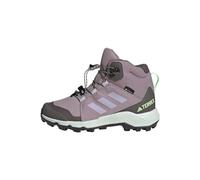 adidas Unisex niños Terrex Mid GORE-TEX Hiking Shoes, Fig / Silver Dawn / Green Spark, 38 2/3 EU