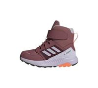 adidas Unisex niños Terrex Trailmaker High COLD.RDY Hiking Shoes, Burgundy / Silver Dawn / Amber Tint, 28 EU