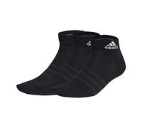 adidas Unisex niños Thin and Light Ankle Socks 3 Pairs, Black/White, 6-7 Years