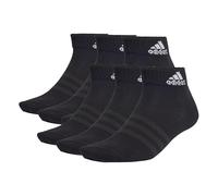 adidas Unisex niños Thin and Light Sportswear Ankle Socks 6 Pairs, Black/White, 7-8 Years