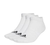 adidas Unisex niños Thin and Light Sportswear Low-Cut Socks 3 Pairs, White / Black, 7-8 Years