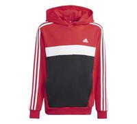 adidas Unisex niños Tiberio 3-Stripes Colorblock Fleece Hoodie Kids, Bright Red/White/Black, 15-16 Years