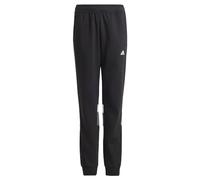 adidas Unisex niños Tiberio 3-Stripes Colorblock Fleece Pants Kids, Black/Grey Five/White, 9-10 Years