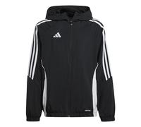 adidas Unisex niños Tiro24 Windbreaker Kids Coat, black/white, 9-10 Years