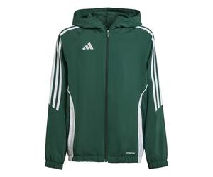 adidas Unisex niños Tiro24 Windbreaker Kids Coat, team dark green/white, 15-16 Years