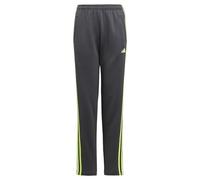 adidas Unisex niños Train Essentials AEROREADY 3-Stripes Regular-Fit Pants, Carbon/Lucid Lemon, 9-10 Years