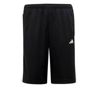 adidas Unisex niños Train Essentials AEROREADY 3-Stripes Regular-Fit Shorts, Black/White, 15-16 Years