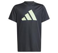 adidas Unisex niños Train Essentials AEROREADY Logo Regular-Fit tee, Carbon/Semi Green Spark, 11-12 Years