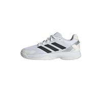 adidas Ubersonic Kids Tennis Shoes, Zapatillas de Tenis, Cloud White/Core Black/Silver Metallic, 22 EU