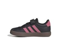 adidas Unisex niños VL Court 3.0 Hook and Loop Kids Shoes, Core Black/Pink Fusion/GUM5, 32 EU