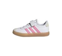 adidas Unisex niños VL Court 3.0 Hook and Loop Kids Shoes, FTWR White/Bliss Pink/Gum 1, 30 EU