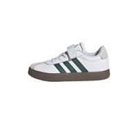 adidas Unisex niños VL Court 3.0 Hook and Loop Kids Shoes, FTWR White/Collegiate Green/GUM5, 30 EU