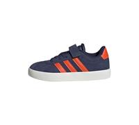 Adidas Unisex niños VL Court 3.0 Hook and Loop Shoes Kids, Dark Blue/Impact Orange/Gold Met., 29 EU