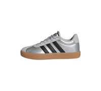 adidas Unisex niños VL Court 3.0 Shoes Kids, Silver Met./Core Black/LGH Solid Grey, 36 2/3 EU