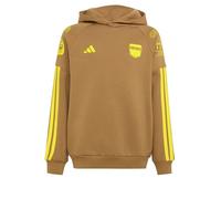 adidas Unisex niños X Fortnite Hoodie Sweatshirt, Brown Desert/Yellow, 5-6 Years