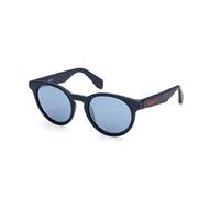 Adidas Unisex OR0056 92X Gafas de sol Inyectado Azul Azul Redonda Normal Espejo